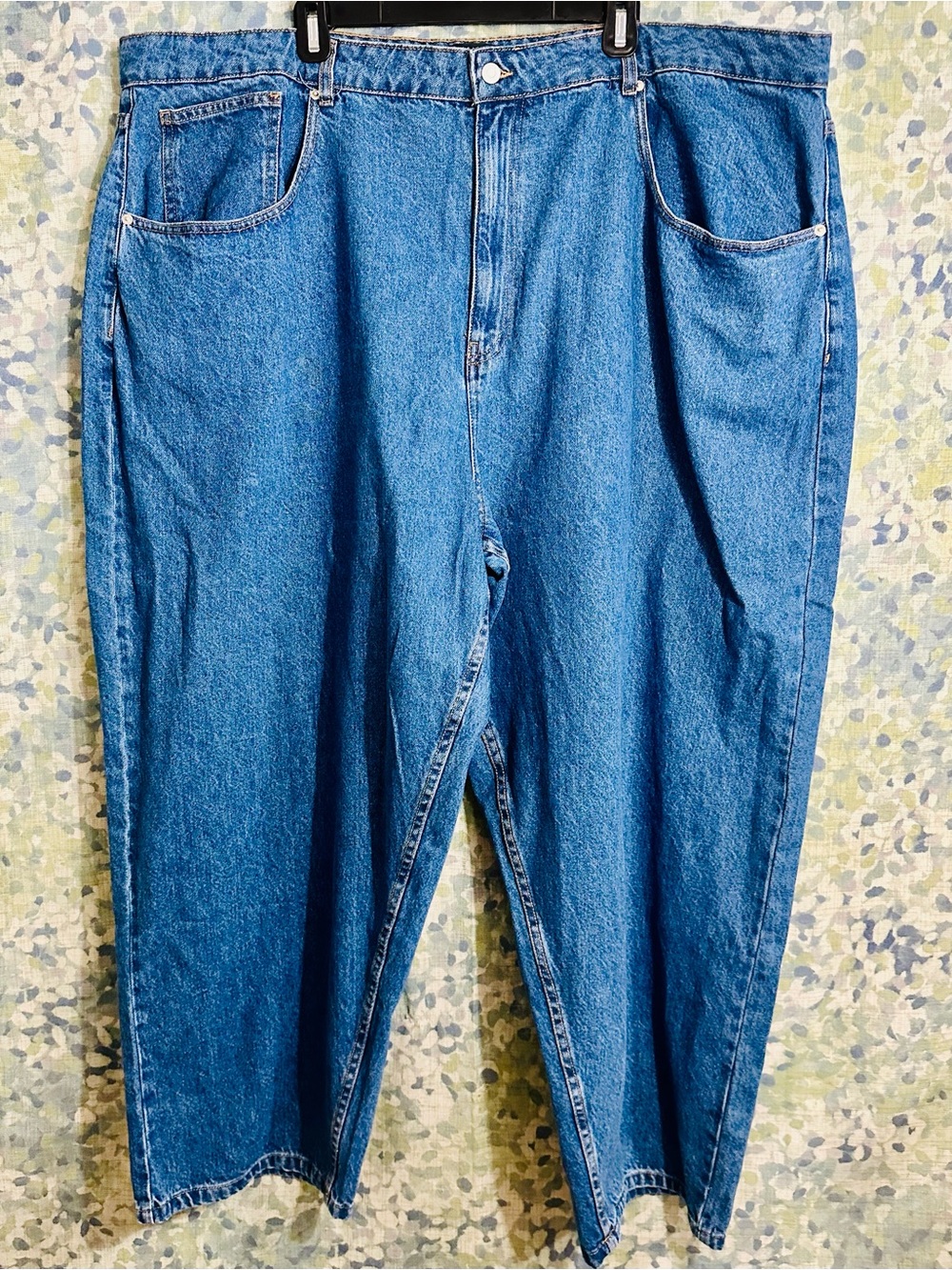 NWT ASOS Design Curve Mom Jeans Plus Size 24 High Rise Relaxed Tapered Denim